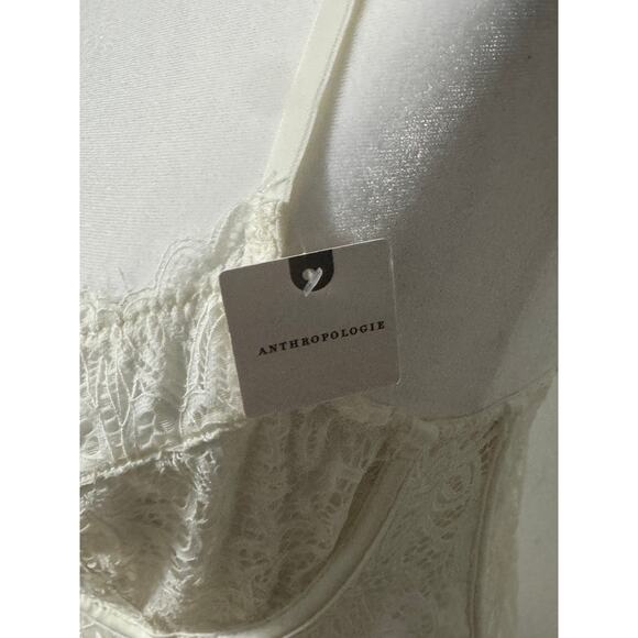 By Anthropologie Size L The Giselle Lace Bustier Intimates Feminine Romantic - Picture 3 of 8
